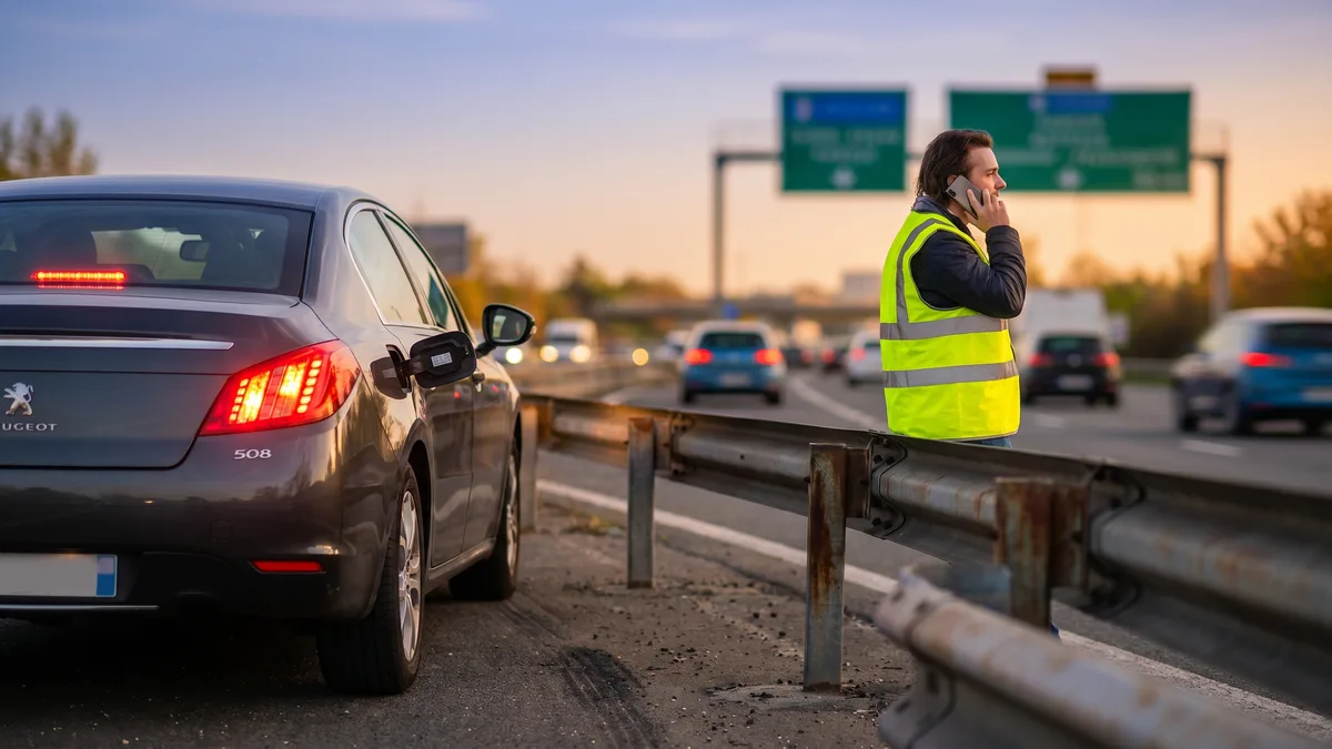 Panne sèche sur l'A6, l'autoroute ou le périphérique : que faire, quelle amende, qui appeler (2026)